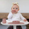 The Tiny Bowl in Blush by ezpz / Silicone Bowl for Babies that Fits on High Chairs #color_blush
